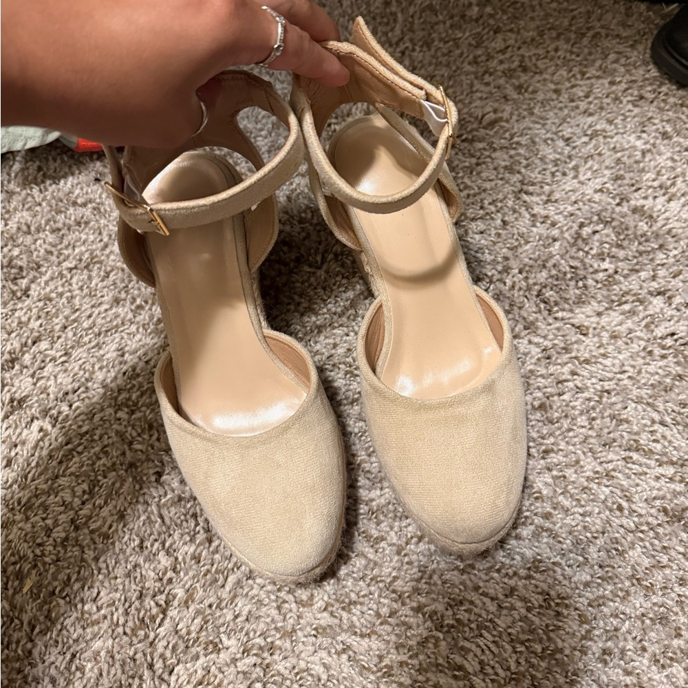 SHEIN Apricot Espadrille Women Shoes